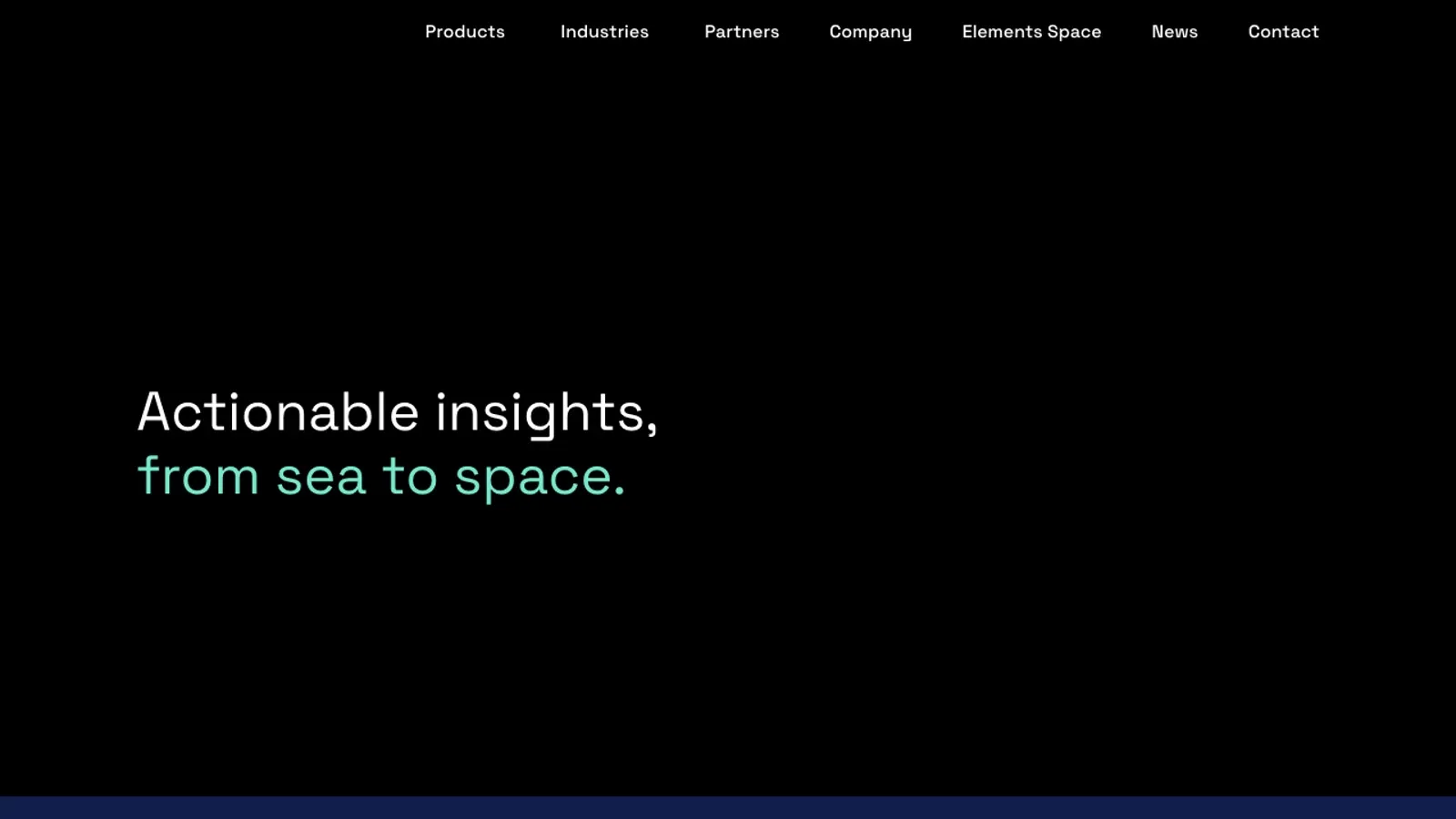 Screenshot del sito ufficiale di Orbital Insight