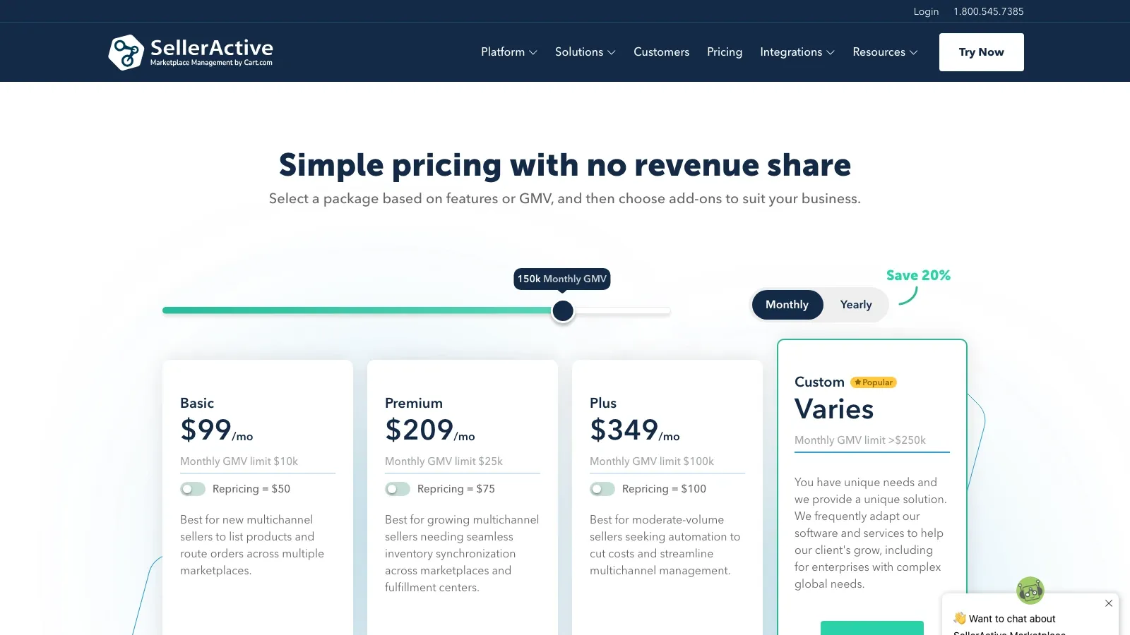 SellerActive official website screenshot