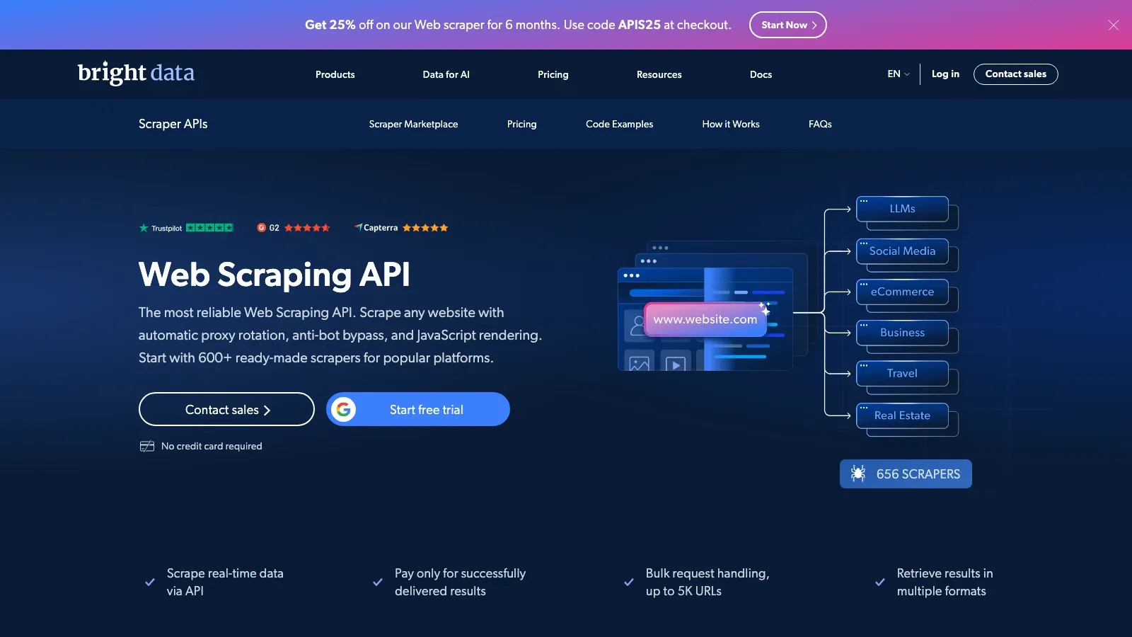 Bright Data official website screenshot