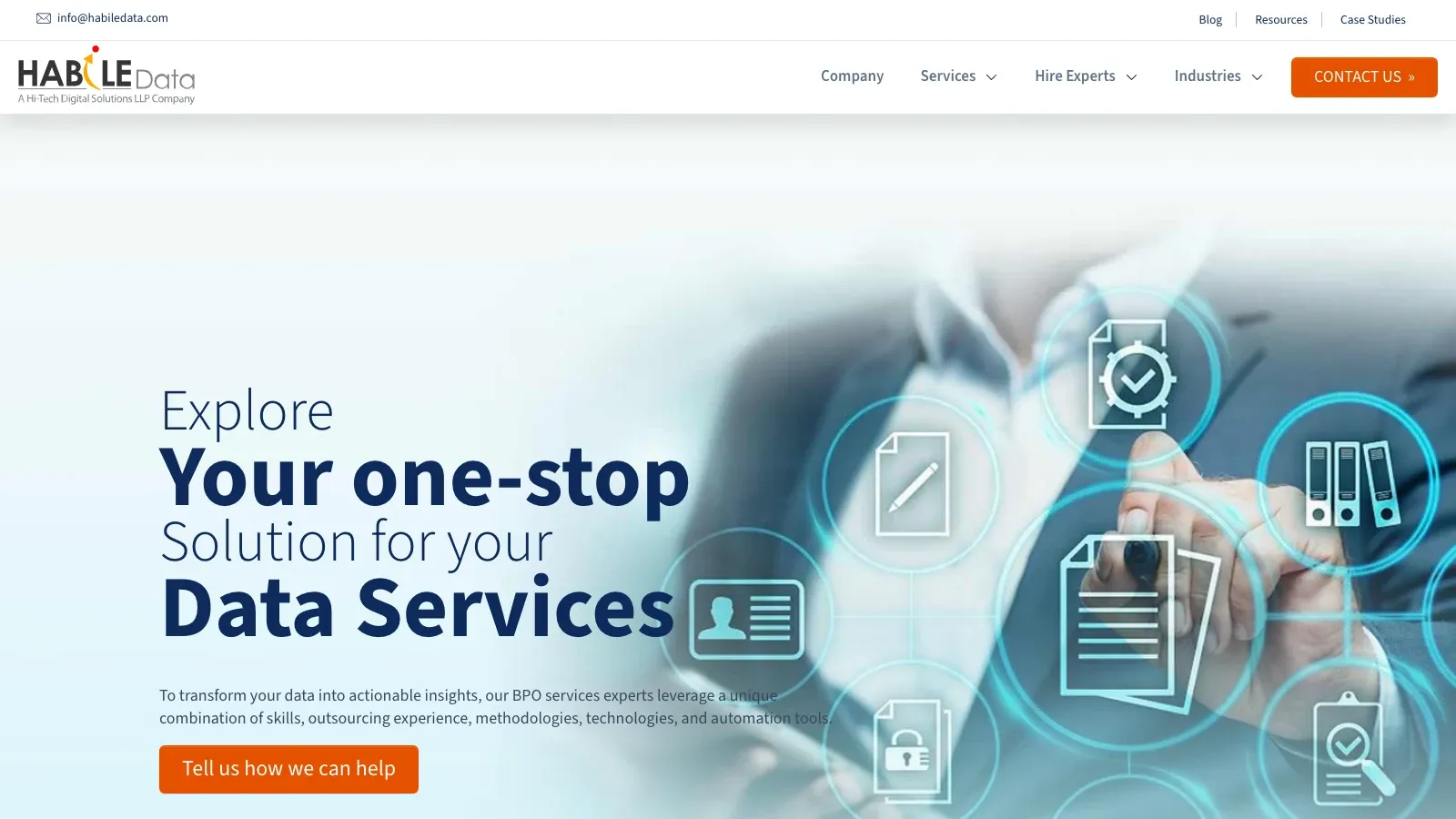 HabileData official website screenshot