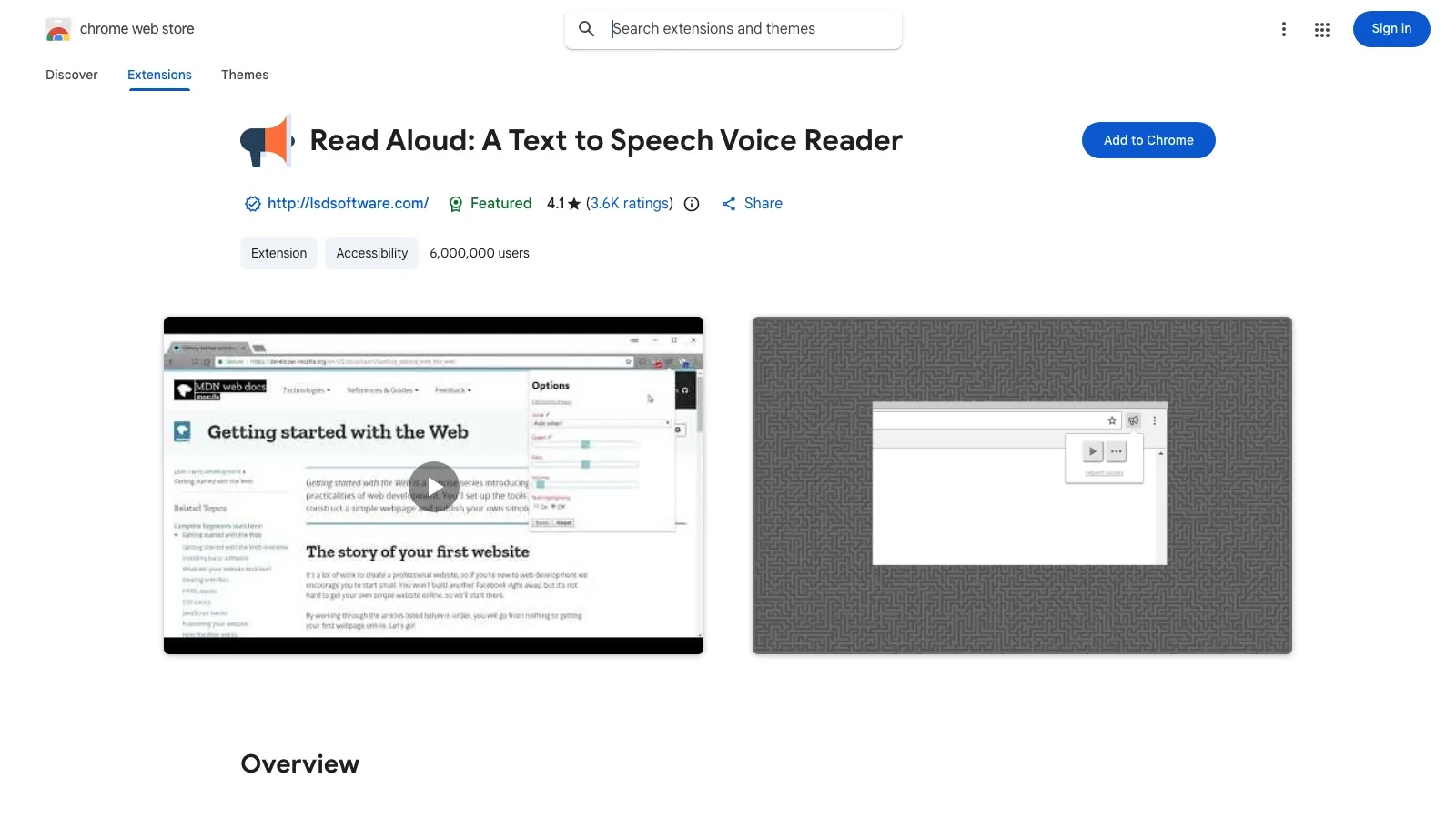 Read Aloud 官方网站截图