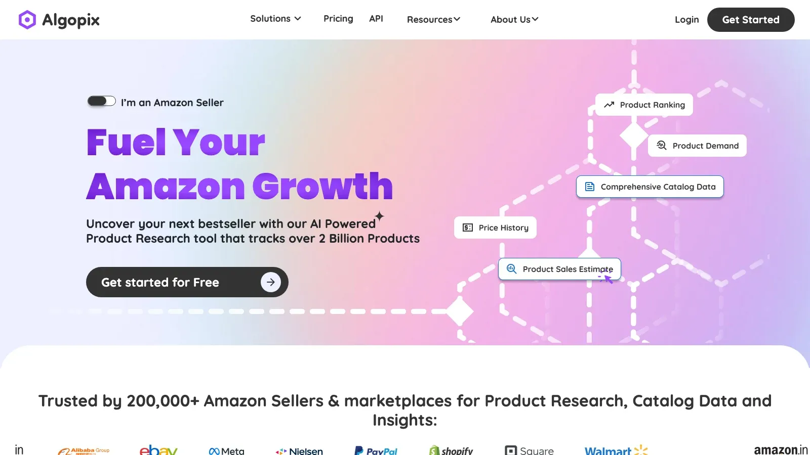 Algopix official website screenshot