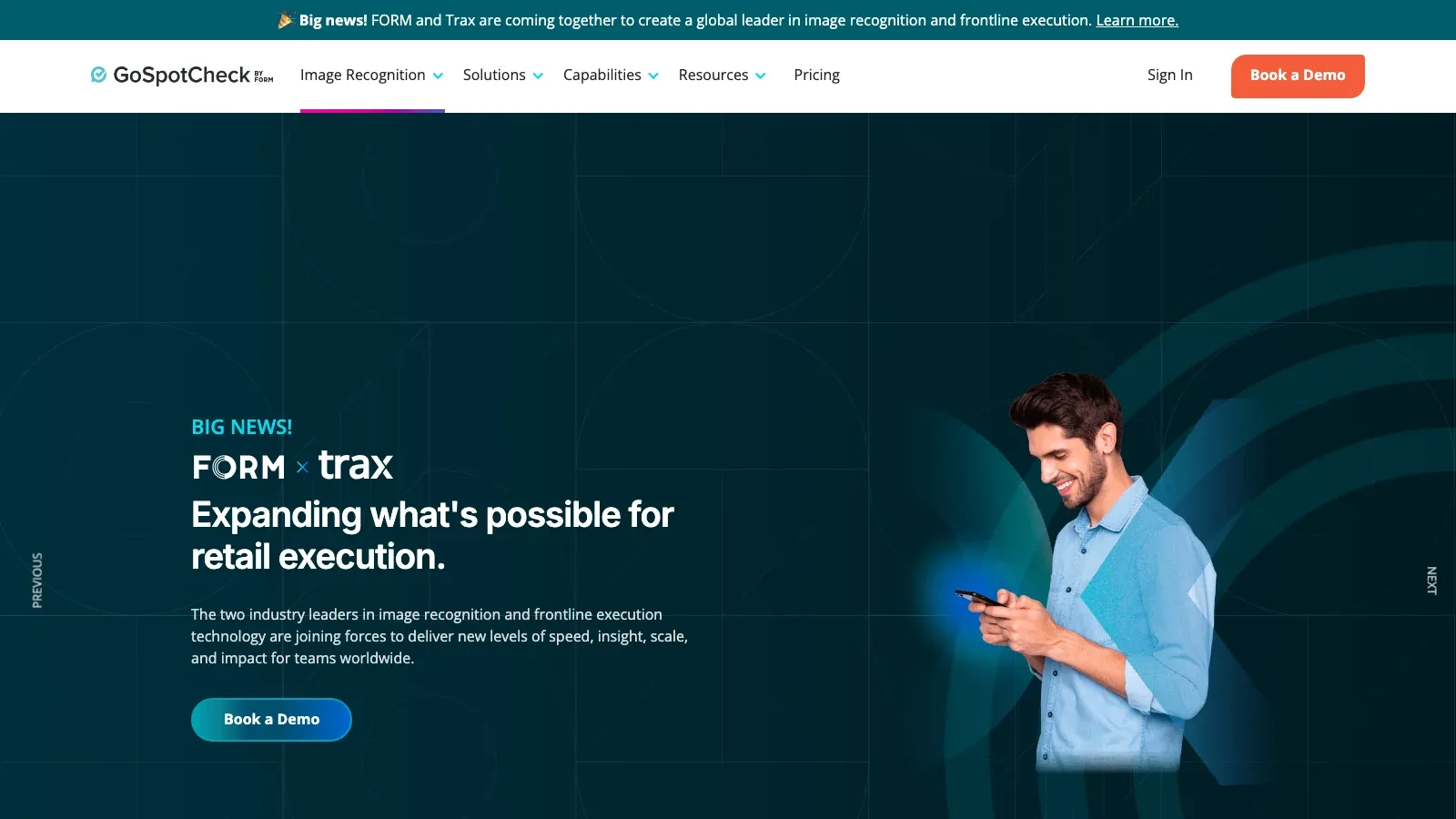 GoSpotCheck by FORM official website screenshot
