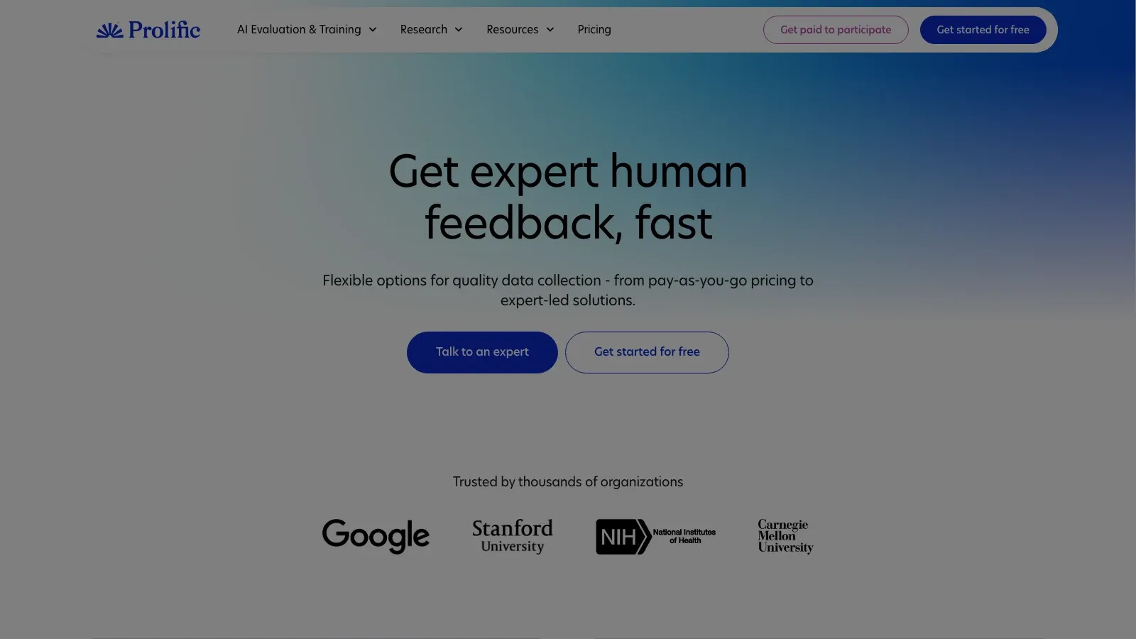 Prolific official website screenshot