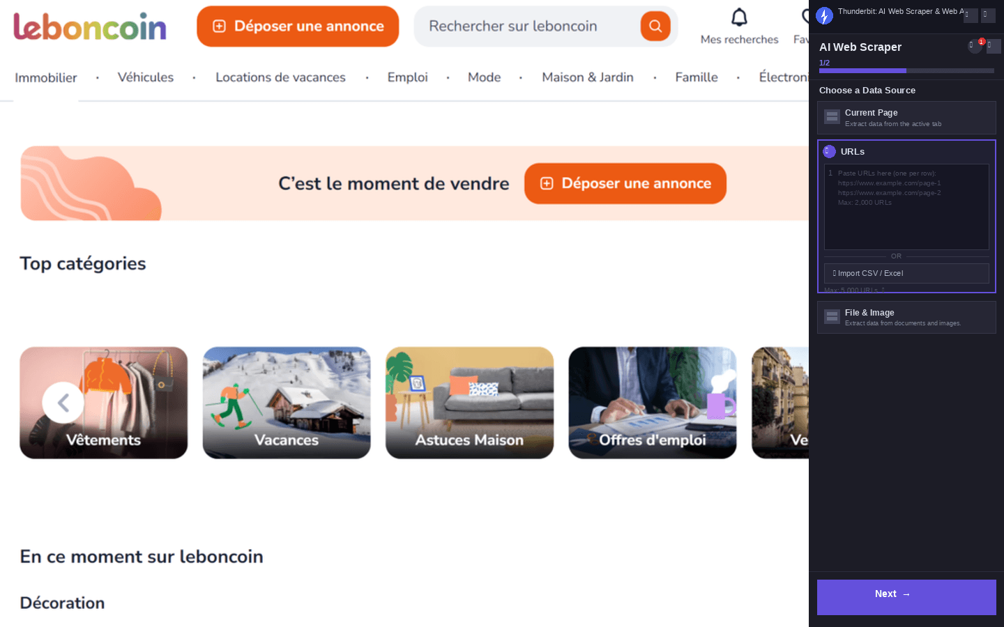 Scrape Real Estate Listings from leboncoin