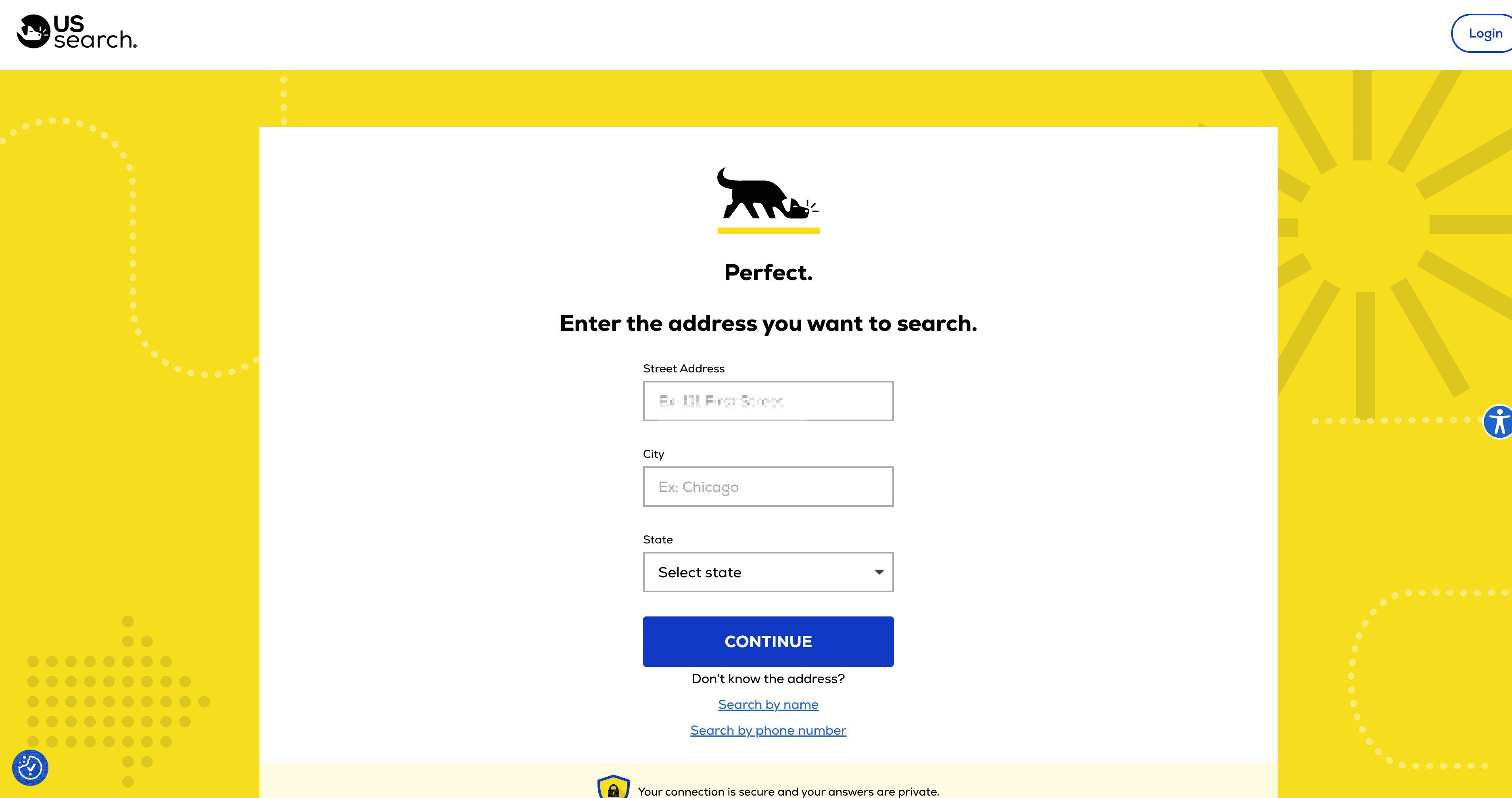 Address Search Result Screenshot