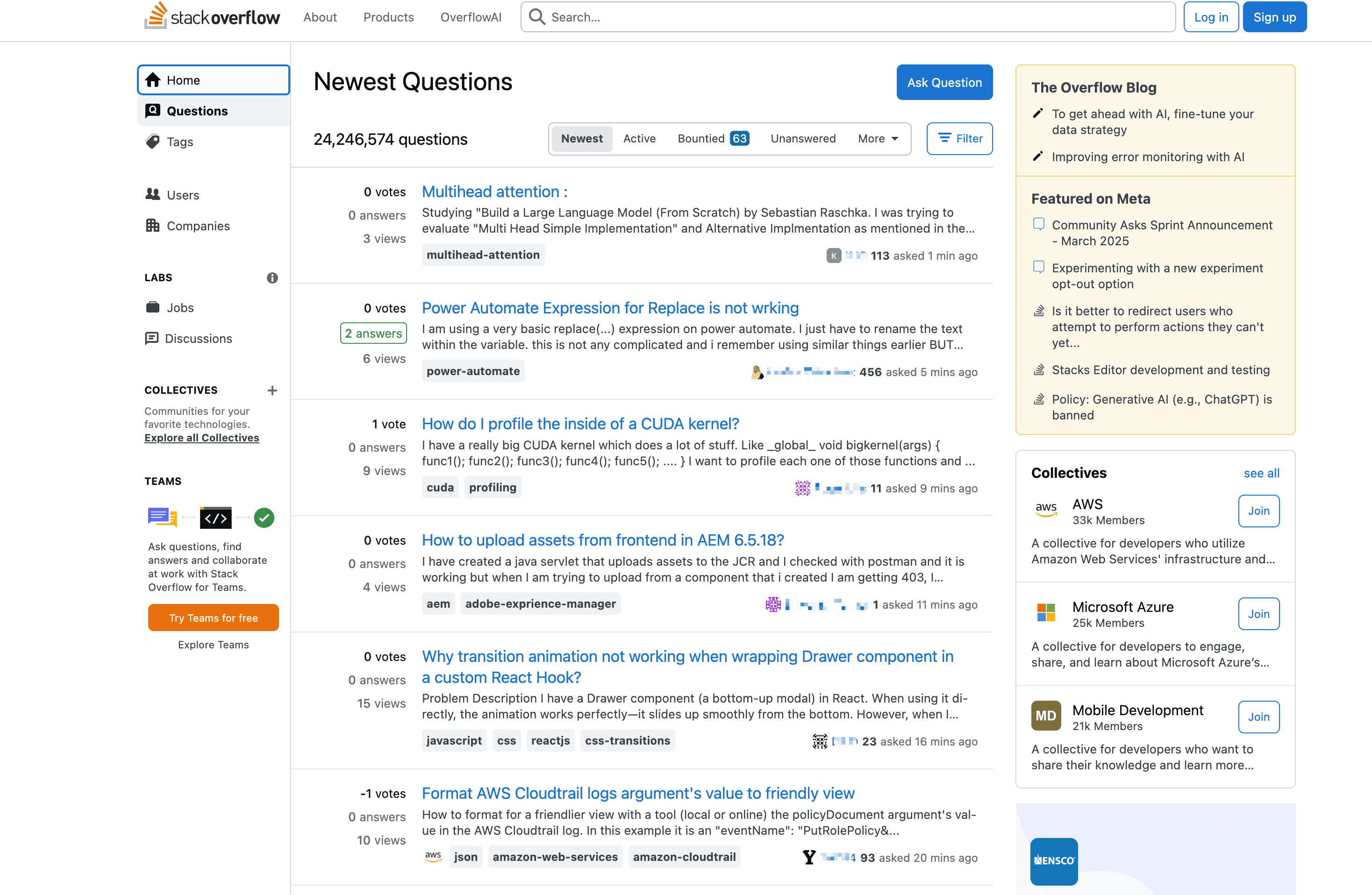 Stack Overflow Screenshot