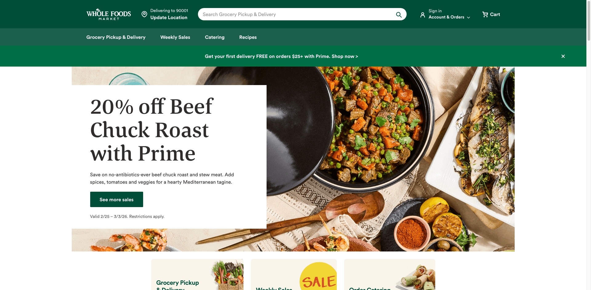 Whole Foods Market Screenshot