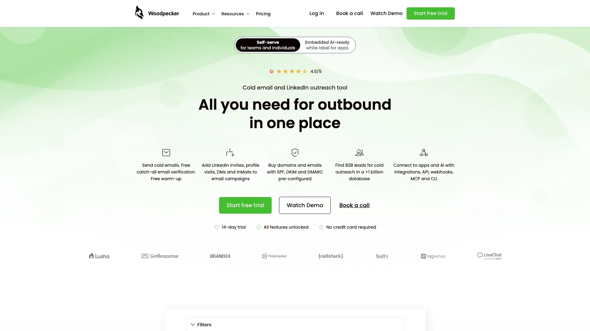 Woodpecker official website screenshot