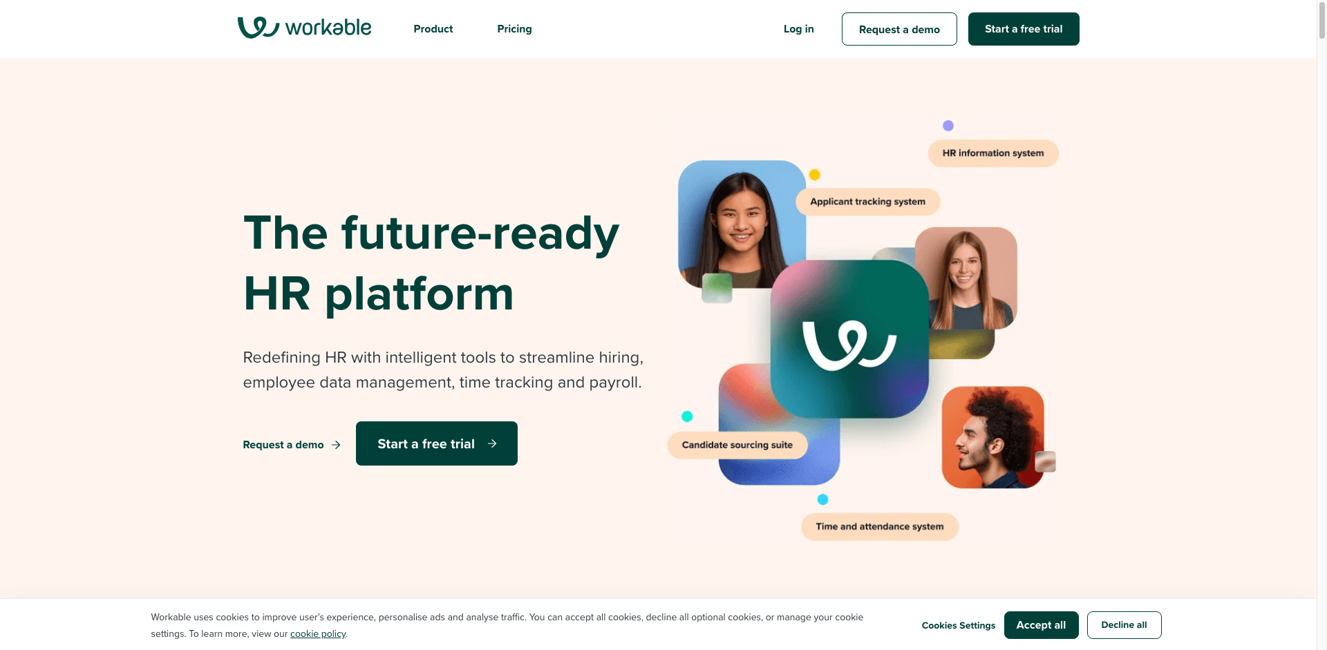 Workable Website Screenshot