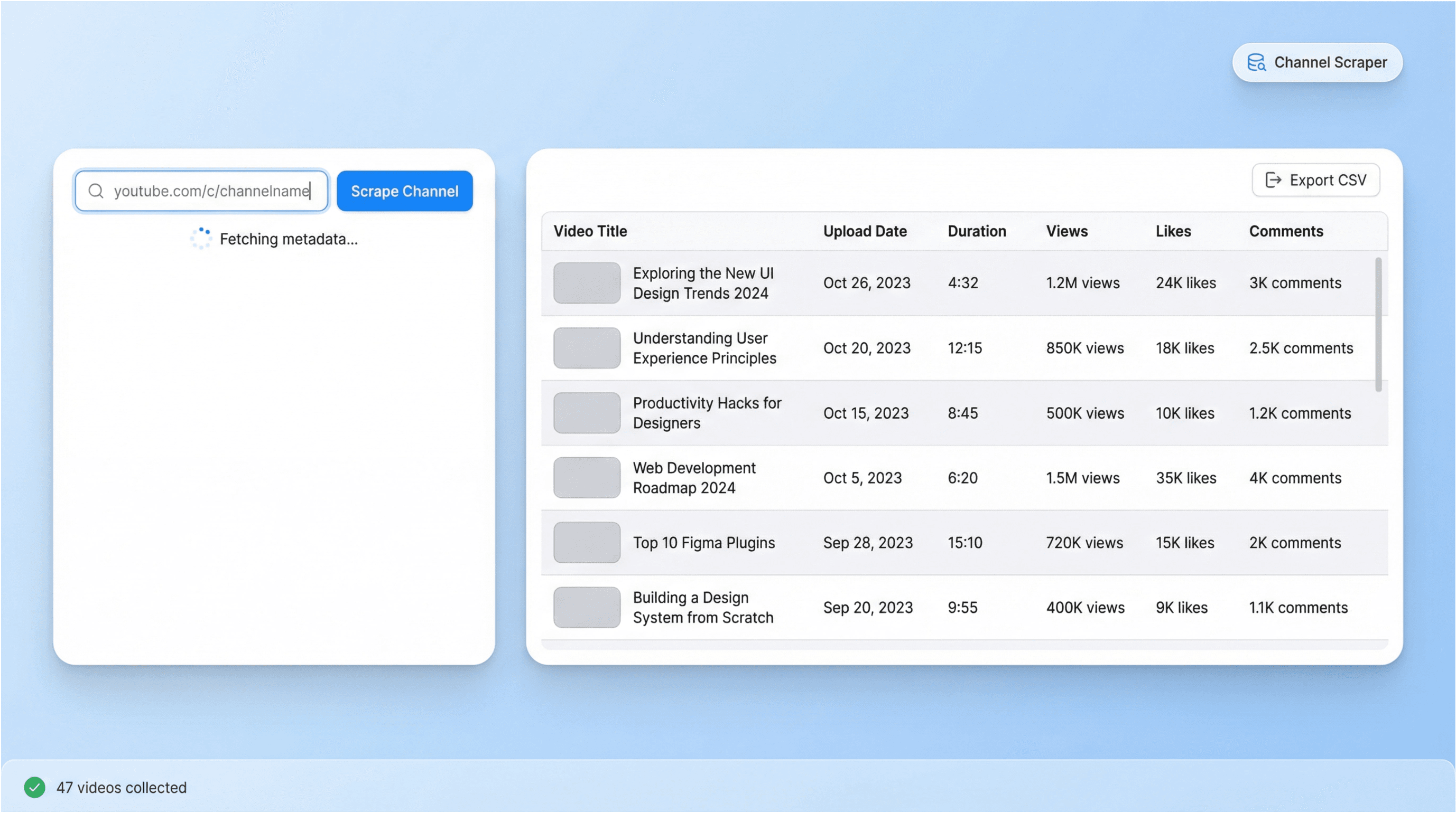 youtube_channel_scraper_ui.png